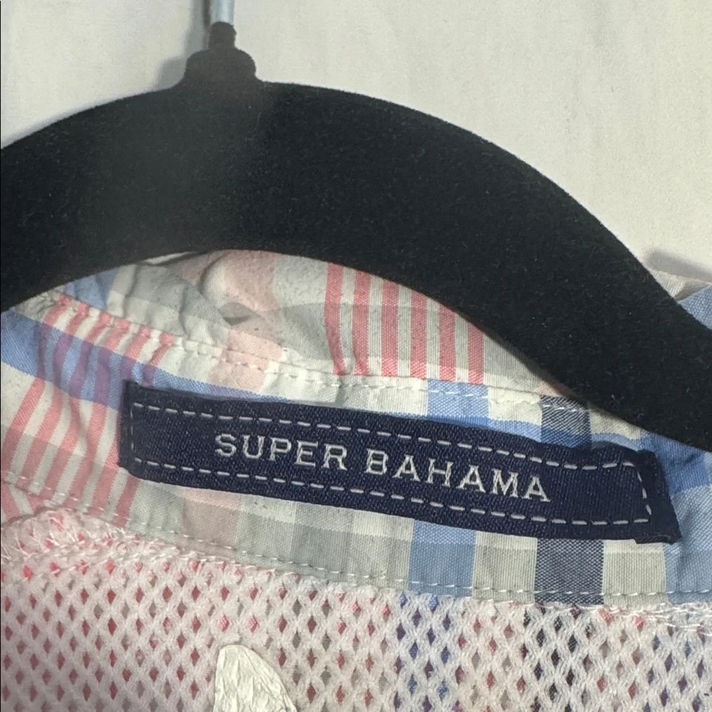 Columbia Women’s Sporty Button Down Plaid Shirt - Pink, Blue, and White. - Picture 3 of 8